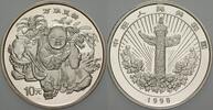 China 10 Yuan LUCKY COIN-JUNGE MIT ELEFANT -