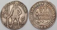 Braunschweig-Calenberg-Hannover 6 Mariengroschen Georg Ludwig 1698-1727. -