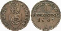 Lippe 1 Pfennig Paul Alexander Leopold 1820-1851. -