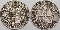 Mansfeld-vorderortische Linie zu Bornstedt 1/4 Taler 1607 Bruno II., Wilhelm I.und Johann Georg IV. 1604-1607. Schön - sehr schön, Henkelspur
