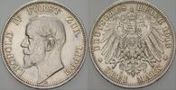 Lippe 3 Mark 1913 A Leopold IV. 1904-1918. Patina, wz. Rdf., vorzüglich +