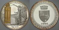 Andorra 50 Diners 1995 Fürstentum Polierte Platte, Patina, min. Berührt