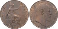 Gro&szlig;britannien 1 Penny 1903 Edward VII. 1901-1910. Patina, fast vorz&uuml;gli... 30,00 EUR  zzgl. 5,00 EUR Versand