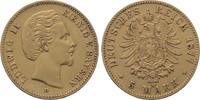 Bayern 5 Mark 1877 D Ludwig II. 1864-1886. Sehr sch&ouml;n 495,00 EUR kostenloser Versand