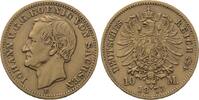 Sachsen 10 Mark Johann 1854-1873. -