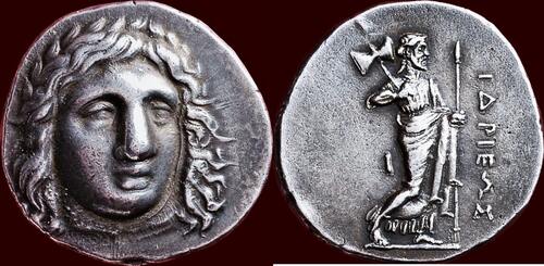 AR Tetradrachm 351-344 BC v. Chr. SATRAPS OF CARIA - HIDRIEUS, 351-344 BC - Halikarnassos xf-