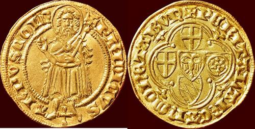 Goldgulden (1399-1402) GERMANY - KÖLN, ERZBISTUM - FRIEDRICH III VON SAARWERDEN, 1371-1414 -  n.d. ,