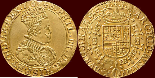 ZUIDELIJKE NEDERLANDEN (SOUTHERN NETHERLANDS) - HERTOGDOM BRABANT - PHILIPS IV, 1621-1665 - Dubbele 