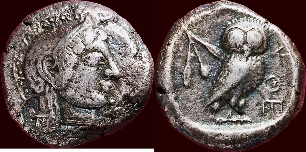 AR Tetradrachm 500-490 BC v. Chr. ATTIKA, ATHENE (ATHENS) - circa 500 ...