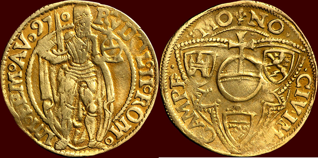 Goudgulden 1597 NOORDELIJKE NEDERLANDEN NETHERLANDS OVERIJSSEL goudgulden-1597-noordelijke-nederlanden-netherlands-overijssel