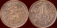Koninkrijk der Nederlanden 1 Cent NEDERLAND (NETHERLANDS, KINGDOM) - WILHELMINA, 1890-1948 - -