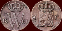 Koninkrijk der Nederlanden ½ Cent NEDERLAND (NETHERLANDS, KINGDOM) - WILLEM III, 1849-1890 - -