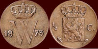 Koninkrijk der Nederlanden ½ Cent NEDERLAND (NETHERLANDS, KINGDOM) - WILLEM III, 1849-1890 - -