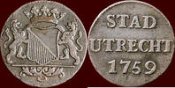 Utrecht Duit NOORDELIJKE NEDERLANDEN (NETHERLANDS) - REPUBLIEK, 1581-1795 - STAD UTRECHT - -