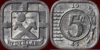 Koninkrijk der Nederlanden 5 Cents NEDERLAND (NETHERLANDS, KINGDOM) - DUITSE BEZETTING (GERMAN OCCUPATION), 1940-1945 - -
