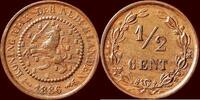Koninkrijk der Nederlanden ½ Cent NEDERLAND (NETHERLANDS, KINGDOM) - WILLEM III, 1849-1890 - -