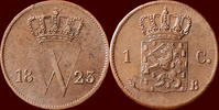 Koninkrijk der Nederlanden 1 Cent NEDERLAND (NETHERLANDS, KINGDOM) - WILLEM I, 1815-1840 - 1823, Brussel -