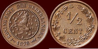 Koninkrijk der Nederlanden ½ Cent NEDERLAND (NETHERLANDS, KINGDOM) - WILLEM III, 1849-1890 - -