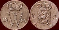 Koninkrijk der Nederlanden ½ Cent NEDERLAND (NETHERLANDS, KINGDOM) - WILLEM III, 1849-1890 - -