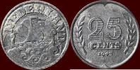 Koninkrijk der Nederlanden 25 Cents NEDERLAND (NETHERLANDS, KINGDOM) - DUITSE BEZETTING (GERMAN OCCUPATION), 1940-1945 - -