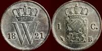 Koninkrijk der Nederlanden 1 Cent NEDERLAND (NETHERLANDS, KINGDOM) - WILLEM I, 1815-1840 - 1821, Brussel -