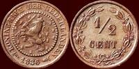 Koninkrijk der Nederlanden ½ Cent NEDERLAND (NETHERLANDS, KINGDOM) - WILLEM III, 1849-1890 - -