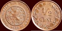 Koninkrijk der Nederlanden ½ Cent NEDERLAND (NETHERLANDS, KINGDOM) - WILLEM III, 1849-1890 - -