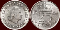 Koninkrijk der Nederlanden 25 Cent NEDERLAND (NETHERLANDS, KINGDOM) - JULIANA, 1948-1980 - -