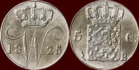 Koninkrijk der Nederlanden 5 Cents NEDERLAND (NETHERLANDS, KINGDOM) - WILLEM I, 1815-1840 - 1825, Brussel -