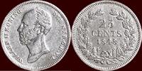 Koninkrijk der Nederlanden 25 Cents NEDERLAND (NETHERLANDS, KINGDOM) - WILLEM II, 1840-1849 - -