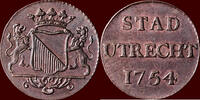 Utrecht Duit NOORDELIJKE NEDERLANDEN (NETHERLANDS) - REPUBLIEK, 1581-1795 - STAD UTRECHT - 1754/39 -