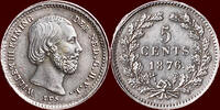Koninkrijk der Nederlanden 5 Cents NEDERLAND (NETHERLANDS, KINGDOM) - WILLEM III, 1849-1890 - -