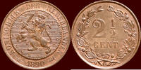 Koninkrijk der Nederlanden 2 ½ Cent NEDERLAND (NETHERLANDS, KINGDOM) - WILLEM III, 1849-1890 - -