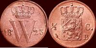 Koninkrijk der Nederlanden ½ Cent NEDERLAND (NETHERLANDS, KINGDOM) - WILLEM I, 1815-1840 - 1823, Brussel -