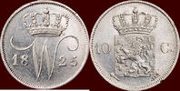 Koninkrijk der Nederlanden 10 Cents NEDERLAND (NETHERLANDS, KINGDOM) - WILLEM I, 1815-1840 - 1825, Utrecht -