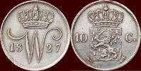 Koninkrijk der Nederlanden 10 Cents NEDERLAND (NETHERLANDS, KINGDOM) - WILLEM I, 1815-1840 - 1827, Utrecht -