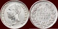 Koninkrijk der Nederlanden 10 Cents NEDERLAND (NETHERLANDS, KINGDOM) - WILLEM II, - 1849 - NORMAAL -