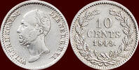 Koninkrijk der Nederlanden 10 Cents NEDERLAND (NETHERLANDS, KINGDOM) - WILLEM II, - 1849 - NORMAAL -