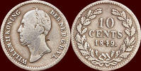 Koninkrijk der Nederlanden 10 Cents NEDERLAND (NETHERLANDS, KINGDOM) - WILLEM II, - 1849 - NORMAAL -