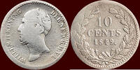 Koninkrijk der Nederlanden 10 Cents NEDERLAND (NETHERLANDS, KINGDOM) - WILLEM II, - 1849 - NORMAAL -