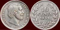 Koninkrijk der Nederlanden 10 Cents NEDERLAND (NETHERLANDS, KINGDOM) - WILLEM III, 1849-1890 - -