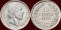 Koninkrijk der Nederlanden 10 Cents NEDERLAND (NETHERLANDS, KINGDOM) - WILLEM III, 1849-1890 - -