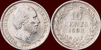 Koninkrijk der Nederlanden 10 Cents NEDERLAND (NETHERLANDS, KINGDOM) - WILLEM III, 1849-1890 - -