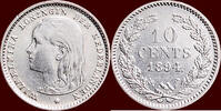 Koninkrijk der Nederlanden 10 Cents NEDERLAND (NETHERLANDS, KINGDOM) - WILHELMINA, 1890-1948 - -