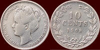 Koninkrijk der Nederlanden 10 Cents NEDERLAND (NETHERLANDS, KINGDOM) - WILHELMINA, 1890-1948 - -