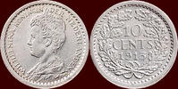 Koninkrijk der Nederlanden 10 Cents NEDERLAND (NETHERLANDS, KINGDOM) - WILHELMINA, 1890-1948 - -