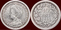 Koninkrijk der Nederlanden 10 Cents NEDERLAND (NETHERLANDS, KINGDOM) - WILHELMINA, 1890-1948 - -
