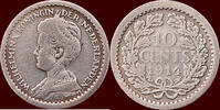 Koninkrijk der Nederlanden 10 Cents NEDERLAND (NETHERLANDS, KINGDOM) - WILHELMINA, 1890-1948 - -