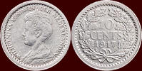 Koninkrijk der Nederlanden 10 Cents NEDERLAND (NETHERLANDS, KINGDOM) - WILHELMINA, 1890-1948 - -