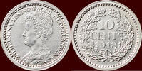 Koninkrijk der Nederlanden 10 Cents NEDERLAND (NETHERLANDS, KINGDOM) - WILHELMINA, 1890-1948 - -